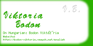 viktoria bodon business card